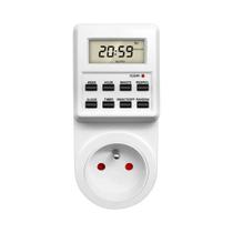 Interruptor Temporizador Digital Eletrônico Programável 230V 7 Dias 12 24 Horas Tomada De Controle