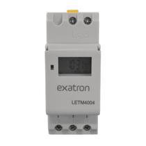 Interruptor temporizador digital trilho din exatron (letm4004)
