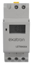 Interruptor Temporizador Digital Trilho DIN LETM4004 - Exatron Interruptor Temporizador Digital Trilho DIN LETM4004 - Exatron