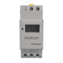Interruptor Temporizador Digital Trilho LETM4004 - Exatron