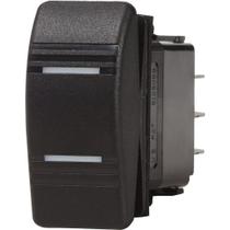 Interruptor Tic Tac 4 Pinos Botão Preto Com 2 Leds Branco