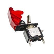 Interruptor Tic Tac On/Off 400W 12V Tipo Gatilho Led Vermelho com Capa 3 Pinos - DNI2084-VM
