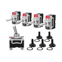 Interruptor Toggle Rocker À Prova d'Água De Alta Resistência 15A 250V 2 Pinos SPST ON/OFF 5 Peças Interruptor Toggle Rocker À Prova d'Água De Alta Resistência 15A 250V 2 Pinos SPST ON/OFF 5 Peças