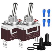 Interruptor Toggle SPST À Prova d'Água 12V 30A 2PCS Pesado Para Uso Marinho Automotivo Carro Barco