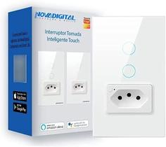 Interruptor Tomada 2 Botões Inteligente Touch Tuya Alexa