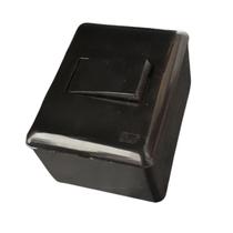 Interruptor tomada de sobrepor 1 tecla simples preta Blux