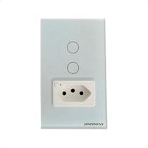 Interruptor Tomada Inteligente Wi-Fi 2 Botões NovaDigital