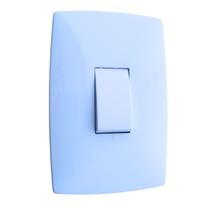 Interruptor tomada paralela tecla vertical 250V Blux branca