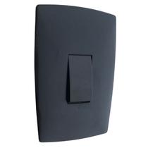 Interruptor tomada paralela tecla vertical 250V Blux grafite