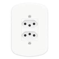 Interruptor Tomadas Dupla 2P+T 10A/ 250V Blanc 1353 Fame
