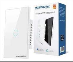 Interruptor Touch 1 Botão Wi-Fi Novadigital 4x2 Branco - C16 Interruptor Touch 1 Botão Wi-Fi Novadigital 4x2 Branco - C16