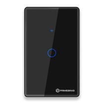 Interruptor Touch 1 Botão Wi-Fi TP1001 Preto