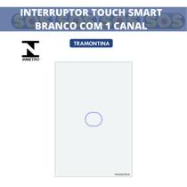 Interruptor touch 1 canal branco smart wifi+rf+ble 90-250v tramontina