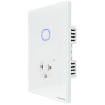 Interruptor Touch 1 Canal e Tomada Universal Smart Branco Tramontina Interruptor Touch 1 Canal e Tomada Universal Smart Branco Tramontina