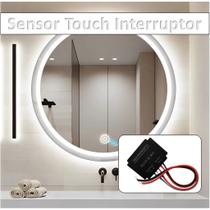 Interruptor Touch 12V 3A Para Espelho Sensor de Toque Liga/Desliga Iluminação LED Moderna &amp Fácil Instalação
