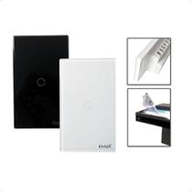 Interruptor Touch 2.5D Inteligente 1Botão Wifi - Branco