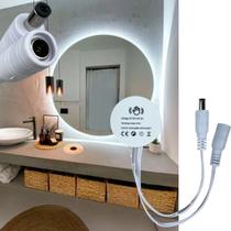 Interruptor Touch Dimmer 5A Sensor de Toque Ajustável Liga/Desliga + Controle de Intensidade 110V/220V Branco