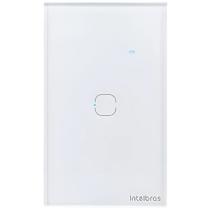 Interruptor touch, intelbras, smart, wi-fi, 1 tecla, ews 1001, branco