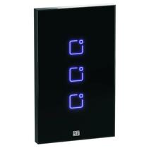 Interruptor Touch Inteligente 3 Botoes WI-FI 10A + RF com Placa 4X2 WEG Home Preto