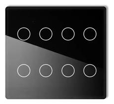 Interruptor Touch Inteligente 8 Botões Zigbee Preto Melery