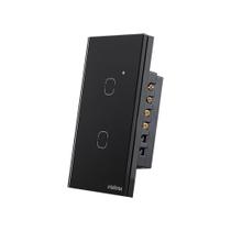 Interruptor Touch Inteligente com 2 Tecla EZS 1002 Preto Intelbras