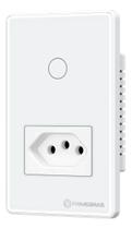 Interruptor Touch Inteligente Com Tomada Wifi Primebras Branco