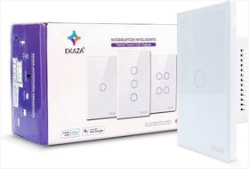 Interruptor Touch Inteligente Wi-Fi Ekaza 1 Botão Branco