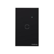 Interruptor Touch Inteligente Zigbee 1 Tecla EZS 1001 Preto Intelbras