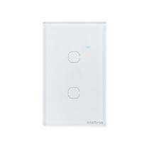 Interruptor Touch Inteligente Zigbee 2 Teclas EZS 1002 Branco Intelbras