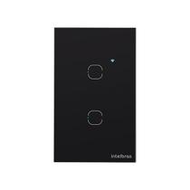 Interruptor Touch Inteligente Zigbee 2 Teclas EZS 1002 Preto Intelbras