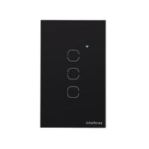 Interruptor Touch Inteligente Zigbee 3 Teclas EZS 1003 Preto Intelbras Interruptor Touch Inteligente Zigbee 3 Teclas EZS 1003 Preto Intelbras
