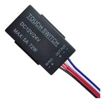 Interruptor Touch para Espelho 12V/24V 5A Sensor de Toque Liga/Desliga Iluminação LED Preto