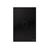 Interruptor Touch Pulsador de Campainha 1 Botão Preto 4x2