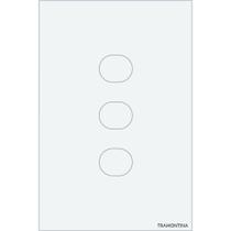 Interruptor Touch Smart Tramontina Branco Com 3 Canais