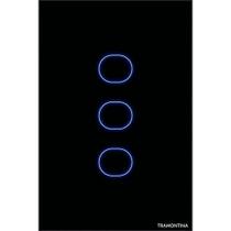 Interruptor Touch Smart Tramontina Preto 3 Canais Tramontina