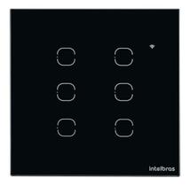 Interruptor Touch Smart Wi-fi 6 Teclas Ews 1006 Preto Interruptor Touch Smart Wi-fi 6 Teclas Ews 1006 Preto