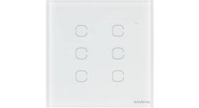 Interruptor Touch Smart WiFi 6 teclas EWS 1006 Branco Intelbras