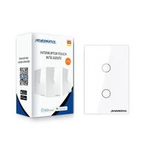 Interruptor Touch Wi-Fi Lite 2 Botões Branco Google Home Alexa - Nova Digital Interruptor Touch Wi-Fi Lite 2 Botões Branco Google Home Alexa - Nova Digital