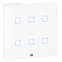 Interruptor Touch WI-FI + RF Com Placa 4X4 Whome 6 Teclas