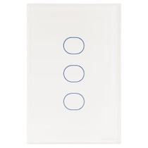 Interruptor Touch Wi-fi Smart Tramontina Branco Com 3 Canais