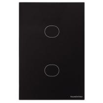 Interruptor Touch Wi-fi Smart Tramontina Preto Com 2 Canais