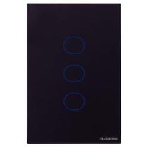 Interruptor Touch Wi-fi Smart Tramontina Preto Com 3 Canais