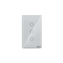 Interruptor Touch Wifi 4x2 3 Módulos Branco Smarteck