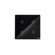 Interruptor Touch Wifi 4x4 4 Módulos Preto Smarteck
