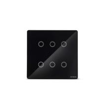 Interruptor Touch Wifi 4x4 6 Módulos Preto Smarteck