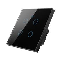 Interruptor Touch WiFi Inteligente EU 1/2/3/4 Gang, Fio Neutro Necessário, Compatível Com Alexa E