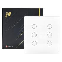 Interruptor Touch Zigbee 4x4 6 Botões Branco Novadigital Business Interruptor Touch Zigbee 4x4 6 Botões Branco Novadigital Business