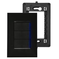 Interruptor Triplo 4x2 2 Paralelo + 1 Simples Com LED Pial Plus+ Legrand