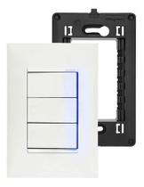 Interruptor Triplo 4x2 3 Teclas (2 Paralelo + 1 Simples) Pial Plus+ Legrand