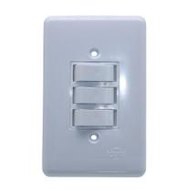 Interruptor Triplo Paralelo 6a De Embutir Stylus Ilumi 2027